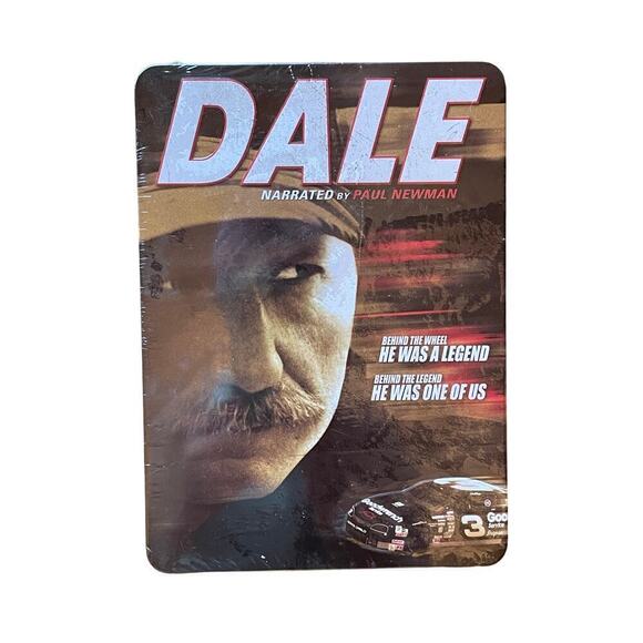 SEALED!Dale Earnhardt Narrated by Paul Newman 6 Disc DVD Set Collectible Tin New - Picture 1 of 2
